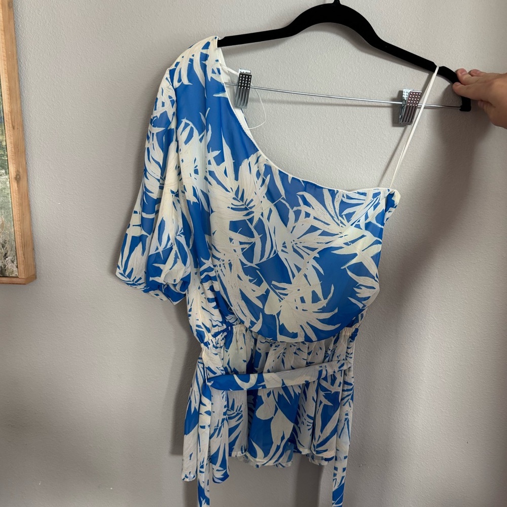 Flying Tomato Blue and White top